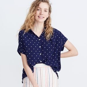 Madewell Central Shirt in Polka Dot